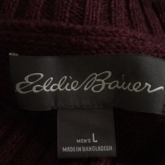 Eddie Bauer excellent condition cranberry sweater size L